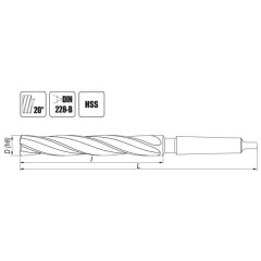 Roughing shell reamer 12.8 NRTb HSS - Artykuły Techniczne - image 1