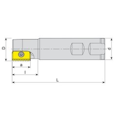 Tool Holder Threading D-25 L-125 H AKKO - zdjęcie 2