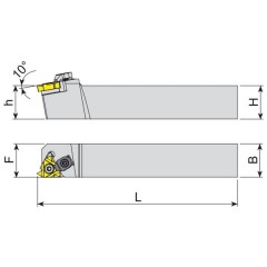 Turning Tool PER 25X25 M16K AKKO - zdjęcie 3