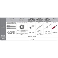 Threading Tool Kits CZD-40 HSS FANAR - zdjęcie 2