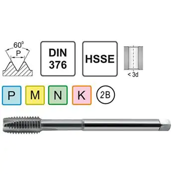 UNC 7/16-14 DIN 376 B HSSE tapping tool