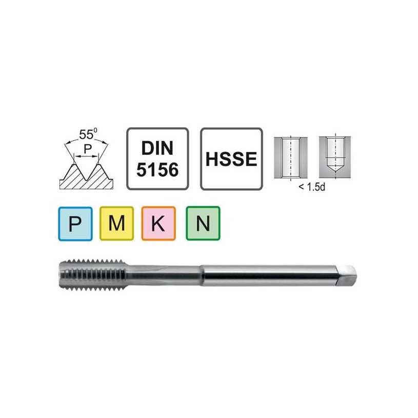 Machine Tap G 1/4&quot; DIN 5156 C HSSE Fra