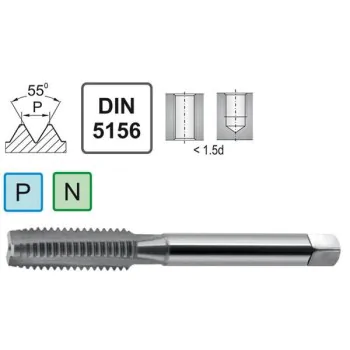 Machine Tap Rp 2 1/2" C HSS TiN Fenes