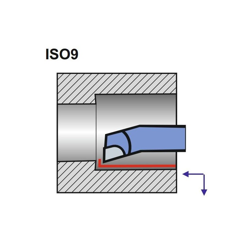 Turning Tool NNWb 10X10 U10s/M20 ISO 9