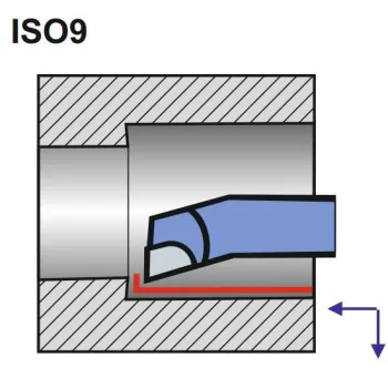 Turning tool NNWb 10X10 U10s/M20 ISO 9