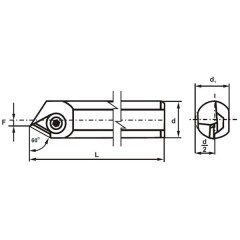 Turning Tool CTAPR 0025 Q16