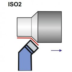 Turning Tool NNZd 12X12 H10/K10 ISO 2L