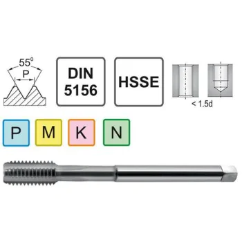 Machine Tap Rc 3/8" DIN 5156 C HSSE Fra