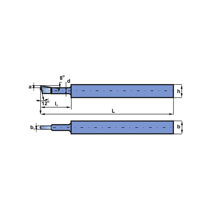 Turning tool for chiseling 1616 3 SW18 - Artykuły Techniczne