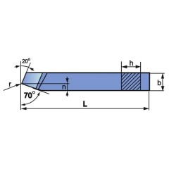 Turning Tool NNZb 12X12 SW7 ISO 1L - zdjęcie 2