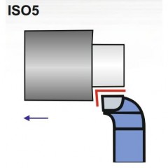 Turning Tool NNBk 25X25 H10/K10 ISO 5R