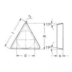 Carbide Insert TPUN 330620 U10 BAILDONIT - zdjęcie 2