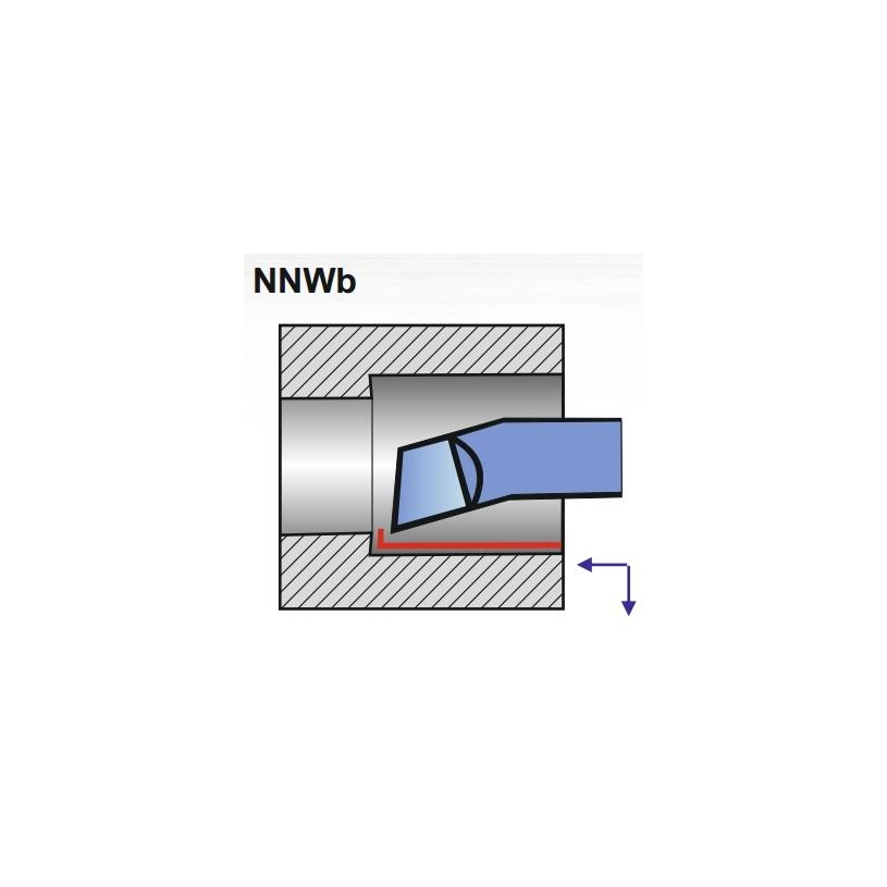 Turning Tool NNWb 25X25 SKC ISO 9