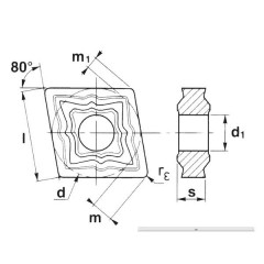 Carbide Insert CNMG 120408 TC35 (N335) BAILDONIT - zdjęcie 2