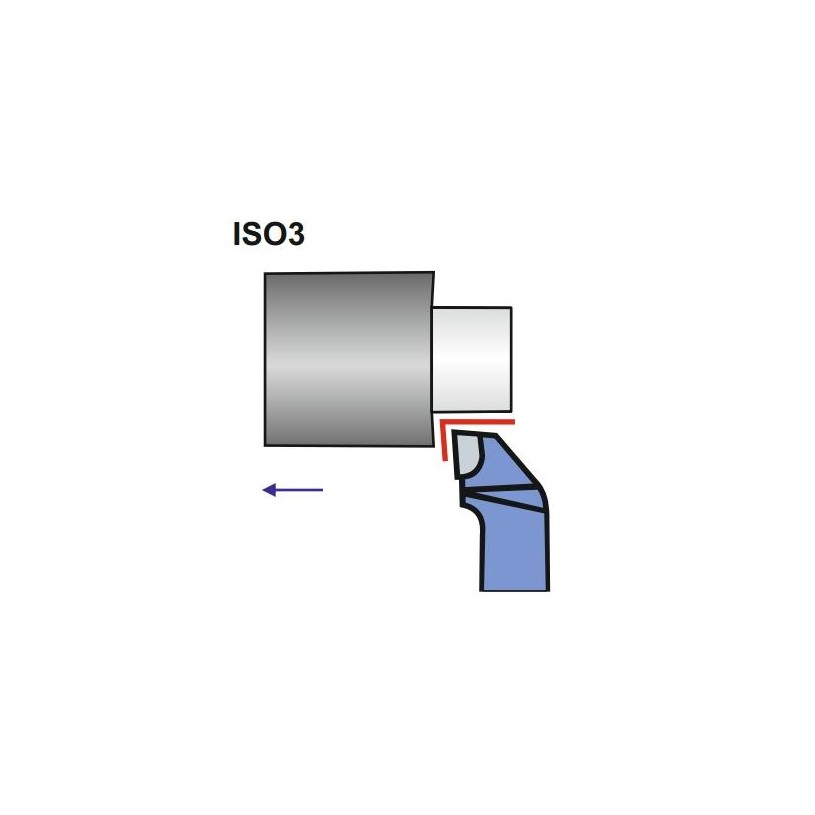 Turning Tool NNBc 25X16 H10/K10 ISO 3R