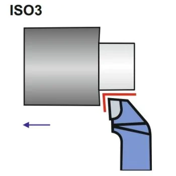 Turning tool NNBc 25X16 H10/K10 ISO 3R