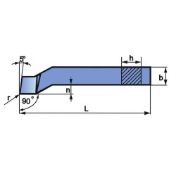 Turning Tool NNBf 16X16 SW7 ISO 6L - zdjęcie 2