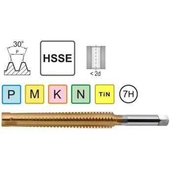 Tap Trapezoidal Tr 18X4 HSSE TiN DIN 103 7H