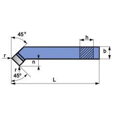 Turning Tool NNZc 32X32 H20/K20 ISO 2R - zdjęcie 2