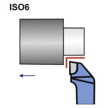 Turning tool NNBe 25X25 M20 ISO 6R