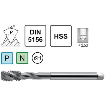 Machine Tap NPSF 3/4 DIN 5156/15 C HSS