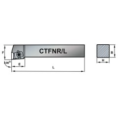 Turning Tool CTFNL 32X32-22 - zdjęcie 2