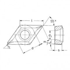 Carbide Insert DCMT 11T308 FG TT9225 TEAGUTEC - zdjęcie 2