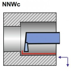 Turning Tool NNWc 25X25 SW18 ISO 11