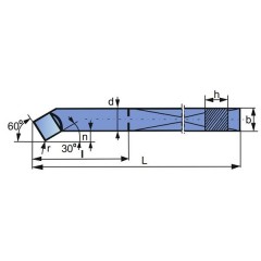 Turning Tool NNWa 10X10 SW7 ISO 8R - zdjęcie 2