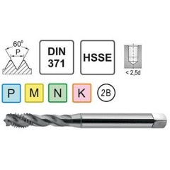 Tap UNC 3/8-16 DIN 371/35 C HSS - zdjęcie 2