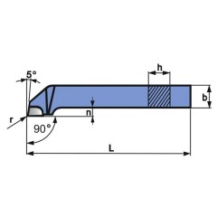 Turning Tool NNBf 10X10 S20/P20 ISO 6L - zdjęcie 2