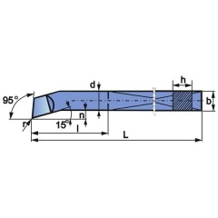 Turning Tool NNWb 32X32 SW7 ISO 9 - zdjęcie 2