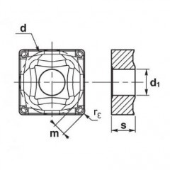 Carbide Insert SNMM 120412 TCH2 BAILDONIT - zdjęcie 3