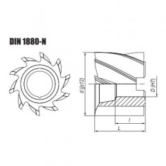 Shell end mill 4 inches 101.6x52.38 - photo 1