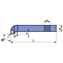 Turning Tool NNBm 40X40 H10/K10 ISO 5L - zdjęcie 2