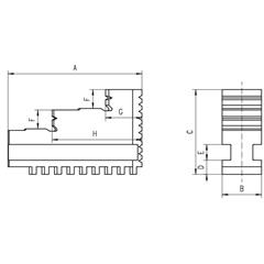 Soft Solid Jaws Outside Clamping 3200- 80  - zdjęcie 2