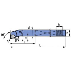 Turning Tool NNWb 16X16 U10s/M20 ISO 9 - zdjęcie 2