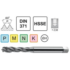 Machine Tap M4x0,5 DIN 371/35 C HSSE