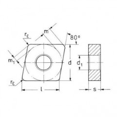 Carbide Insert CNMA 120412 NTH2 BAILDONIT - zdjęcie 2