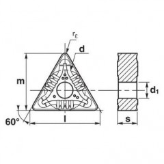 Threading Carbide Insert TNMG 160412 530P PRAMET - zdjęcie 2