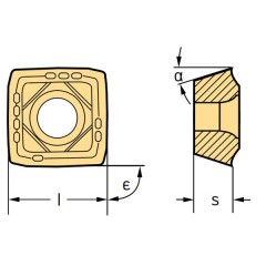 Carbide Insert P4841C-4R-E57 WP45 WALTER - zdjęcie 2