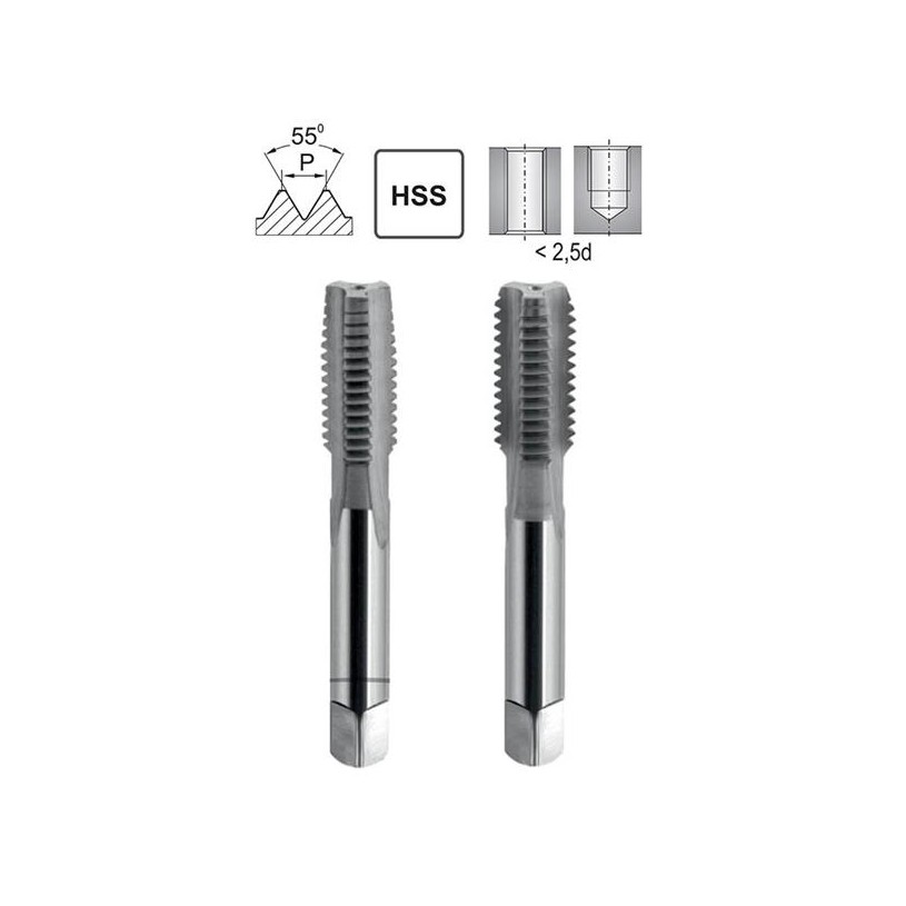 Hand Tap G 1/8&quot; DIN 5157/2 HSS FRA