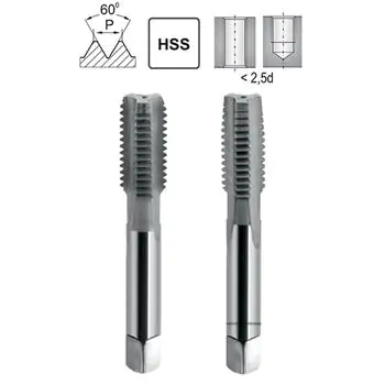 Hand Tap M16X1.5 DIN 2181/2 6H HSS