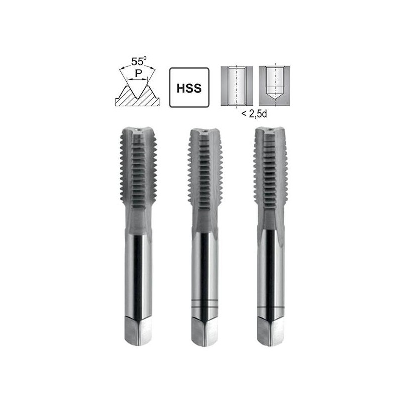 Hand Tap BSW 1 3/4-5 DIN 352/3 HSS