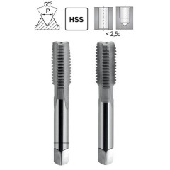 Hand Tap R 1 3/4&quot; ISO 2284/2 HSS