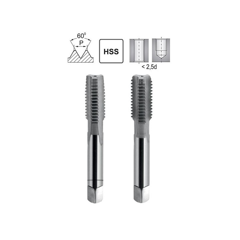 Hand Tap UNC 3/8-16 ISO 529/2 HSS 2B