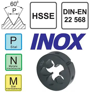 Die M3 HSSE INOX 6g DIN 22 568 Fanar