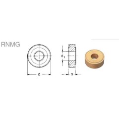 RNMG 120400 TCS2 Baildonite insert - Milling inserts