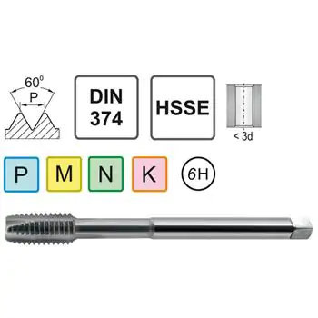 Machine Tap M30x1.5 LH DIN 374 B HSSE
