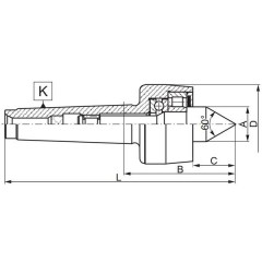 KIEŁ OBROTOWY PZKk 8811-1 DIN 228 Strenthen - zdjęcie 2